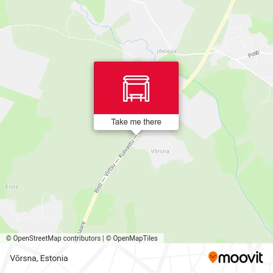 Карта Võrsna