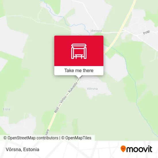 Карта Võrsna