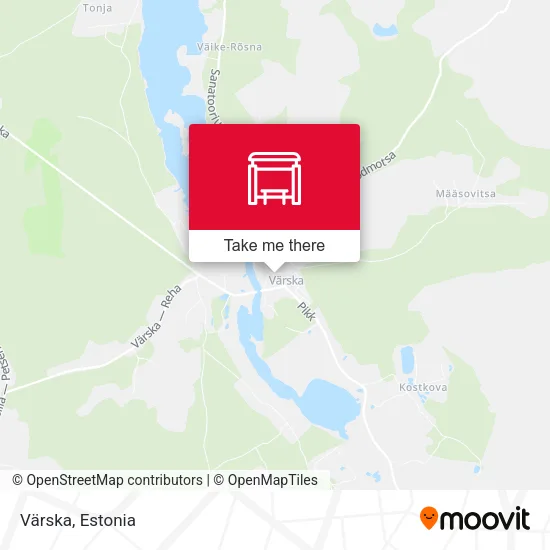 Карта Värska