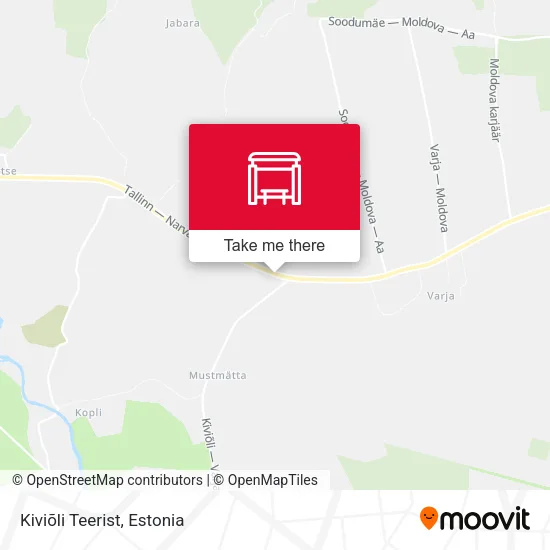 Карта Kiviõli Teerist