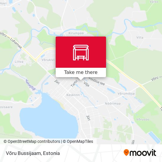 Карта Võru Bussijaam