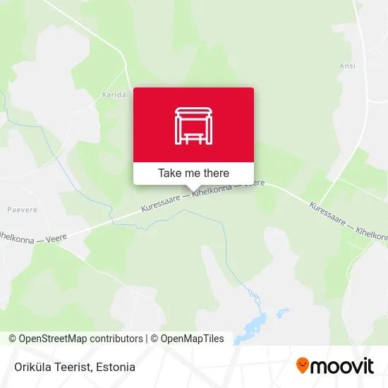 Карта Oriküla Teerist