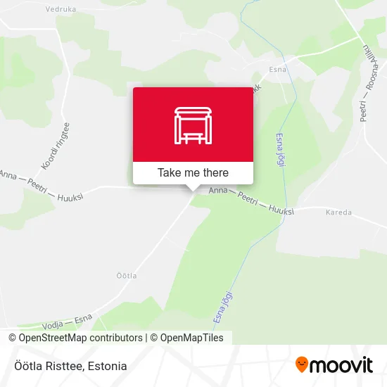 Карта Öötla Risttee