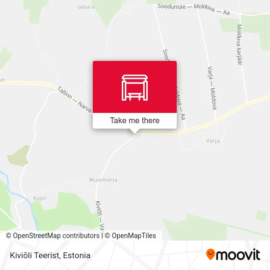 Карта Kiviõli Teerist