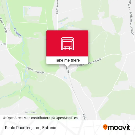 Карта Reola Raudteejaam