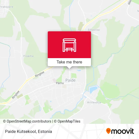 Карта Paide Kutsekool