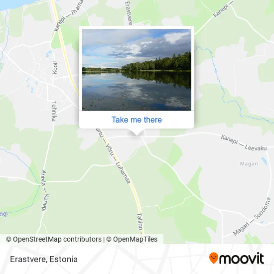 Карта Erastvere