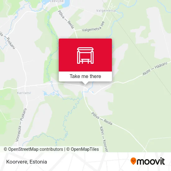 Карта Koorvere