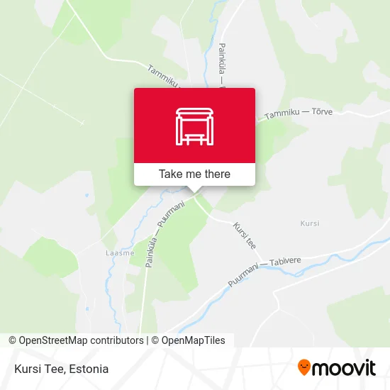 Карта Kursi Tee