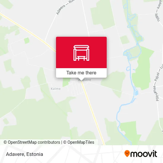 Карта Adavere