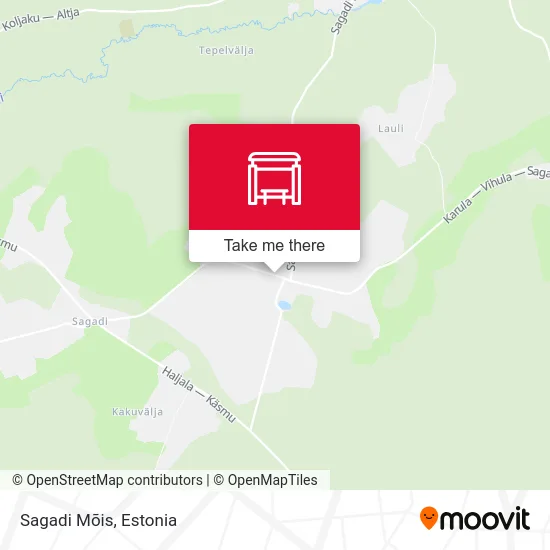 Карта Sagadi Mõis