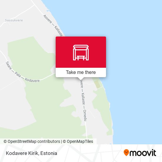 Kodavere Kirik map