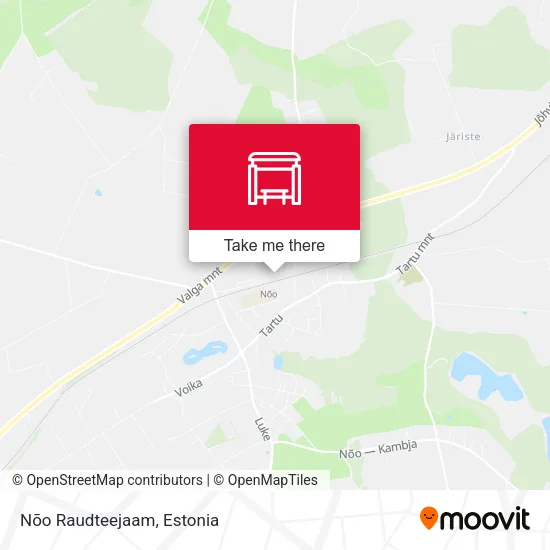 Карта Nõo Raudteejaam