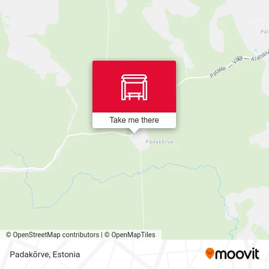 Карта Padakõrve