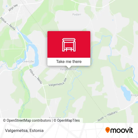 Карта Valgemetsa