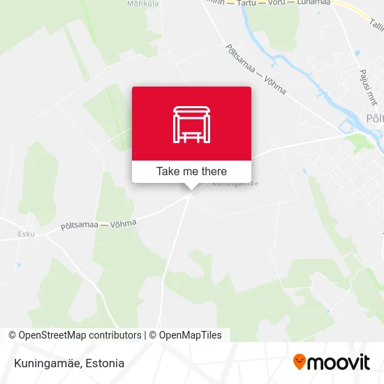 Карта Kuningamäe