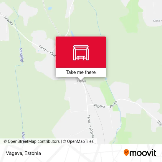 Карта Vägeva