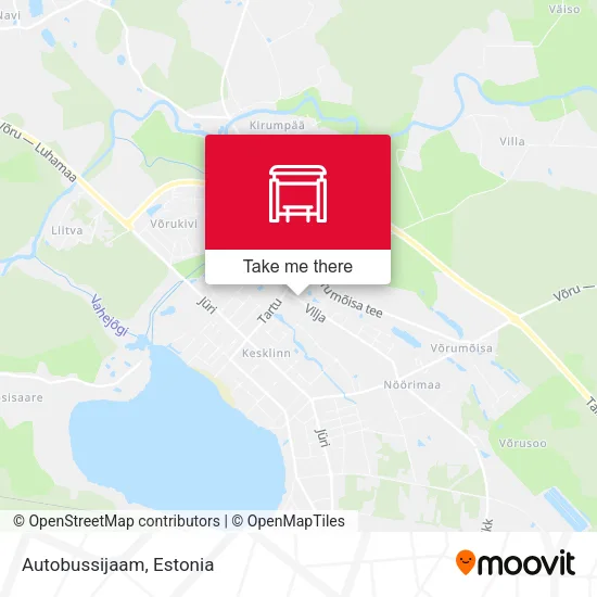 Карта Autobussijaam