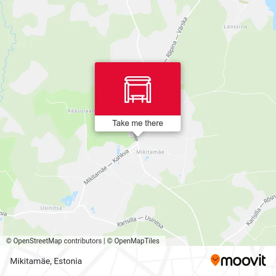 Карта Mikitamäe