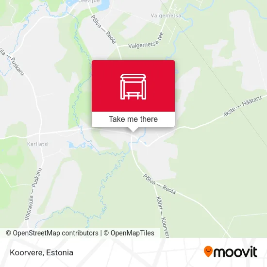 Карта Koorvere