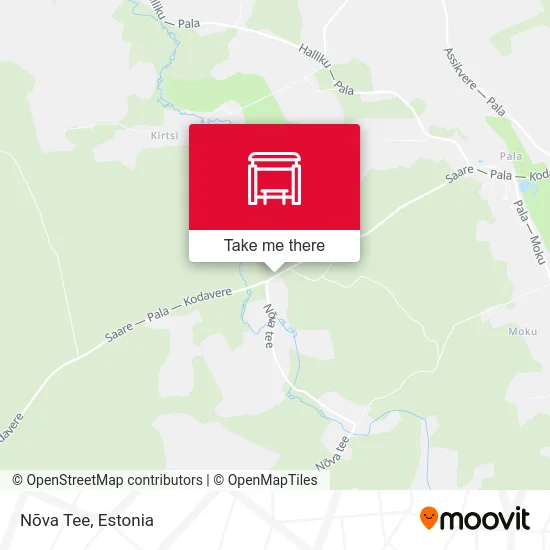 Карта Nõva Tee