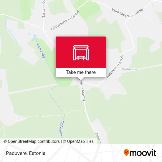 Карта Paduvere