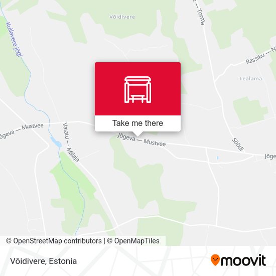 Карта Võidivere