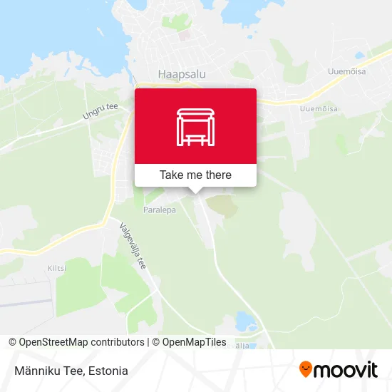 Карта Männiku Tee