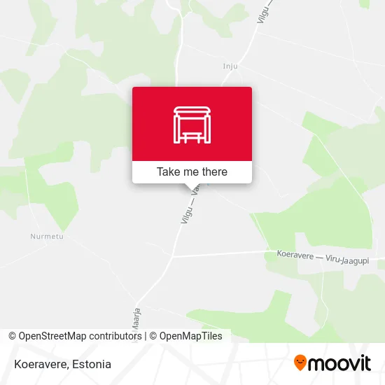 Карта Koeravere