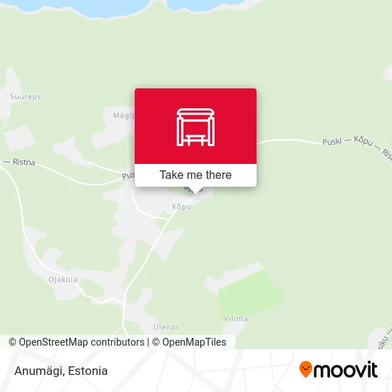 Карта Anumägi