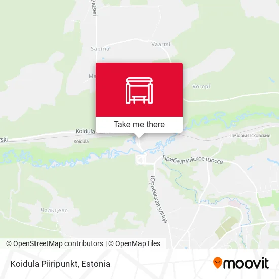 Карта Koidula Piiripunkt