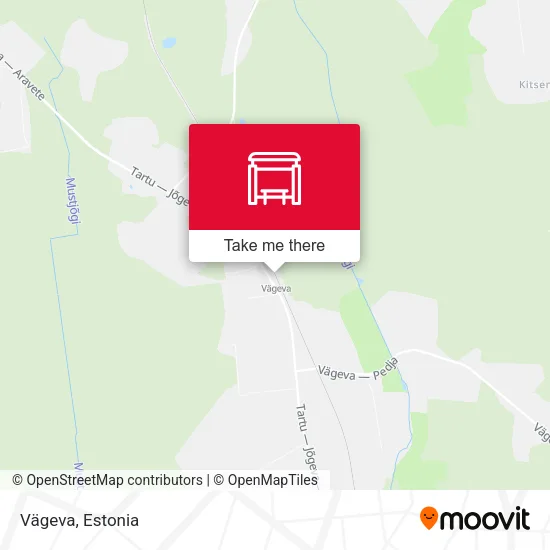 Карта Vägeva