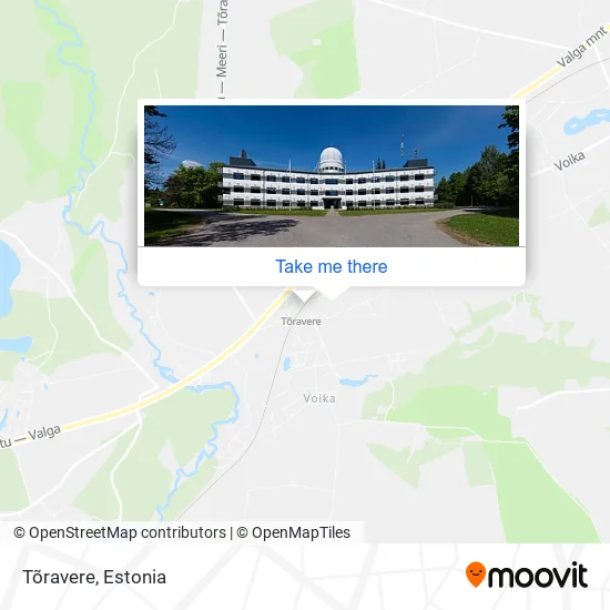 Карта Tõravere
