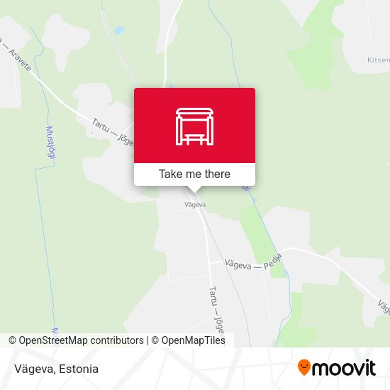 Карта Vägeva