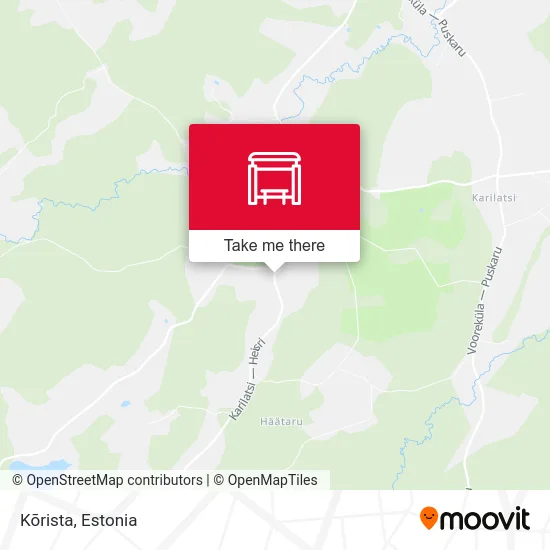 Карта Kõrista