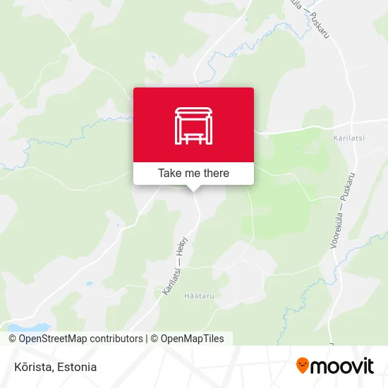 Карта Kõrista