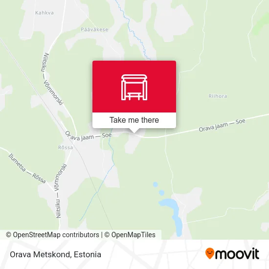 Карта Orava Metskond