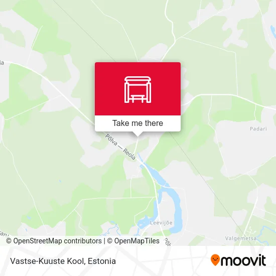 Карта Vastse-Kuuste Kool