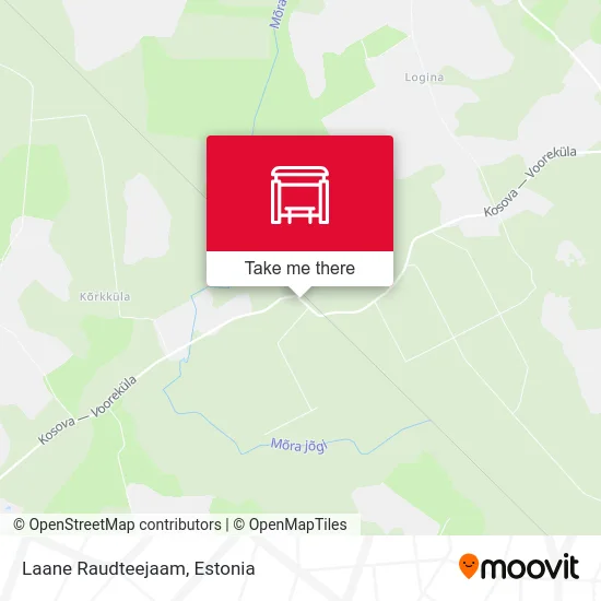 Карта Laane Raudteejaam