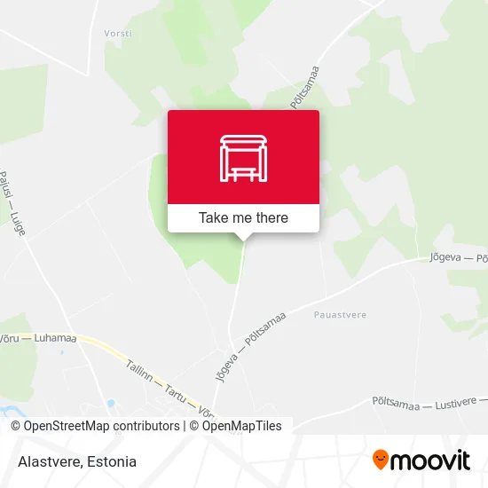 Карта Alastvere