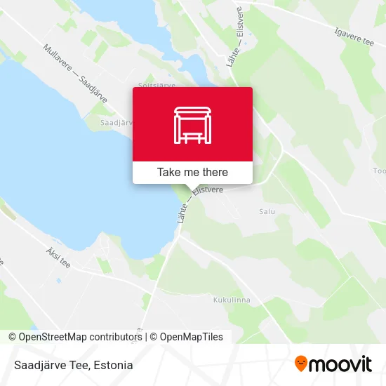 Карта Saadjärve Tee