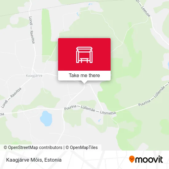 Карта Kaagjärve Mõis