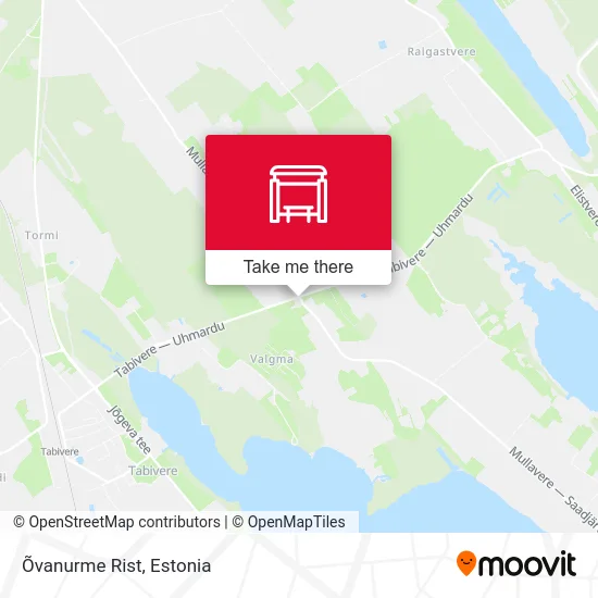 Карта Õvanurme Rist