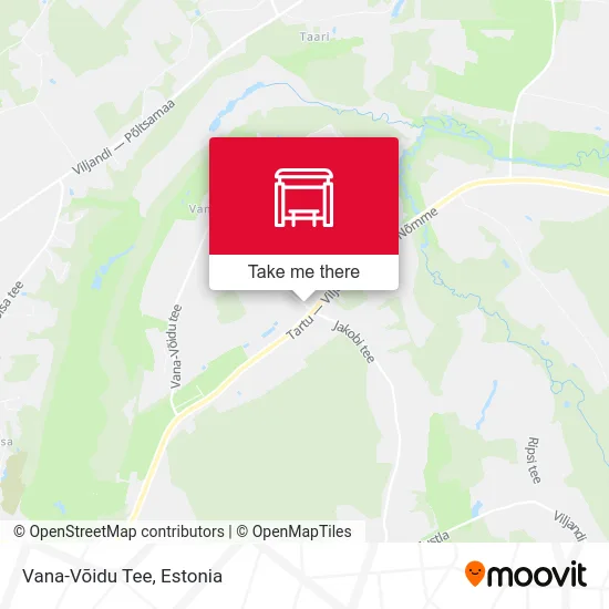 Карта Vana-Võidu Tee