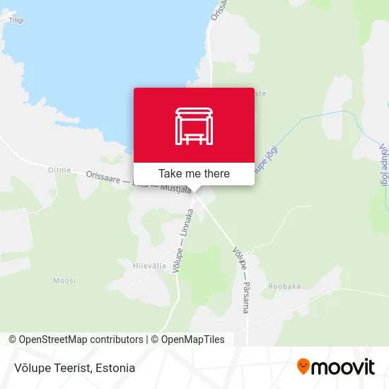Карта Võlupe Teerist