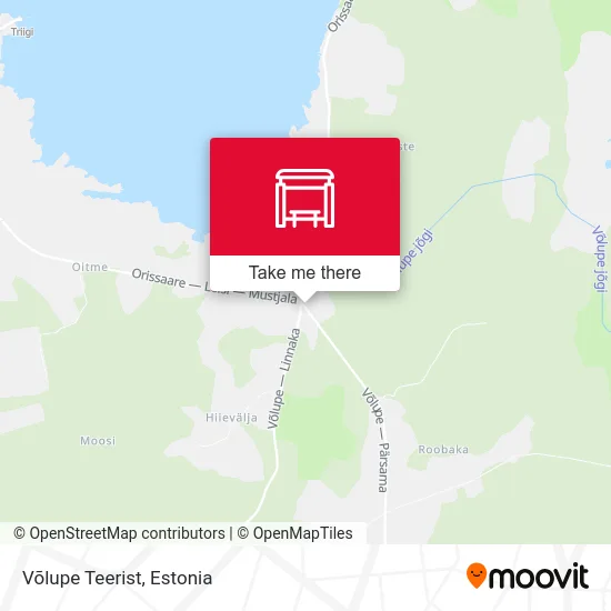 Карта Võlupe Teerist