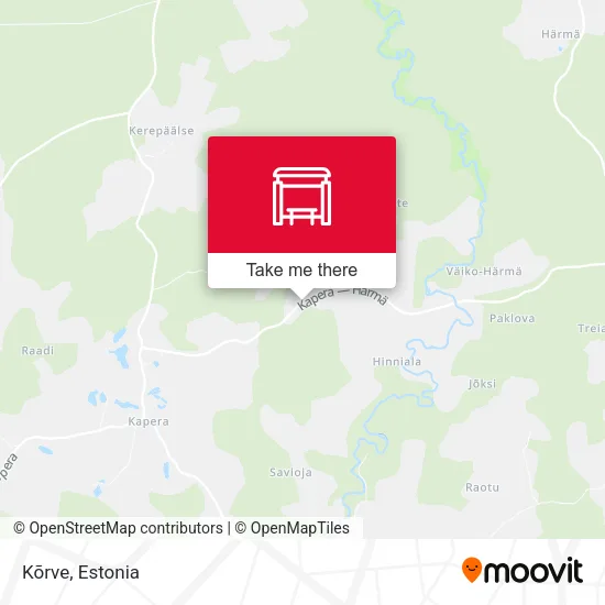 Карта Kõrve