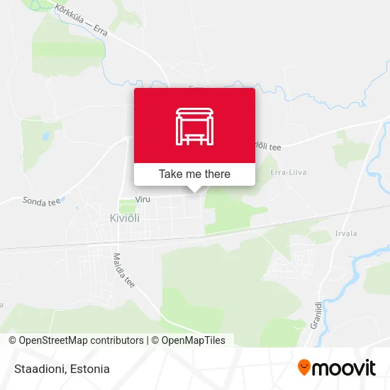 Карта Staadioni