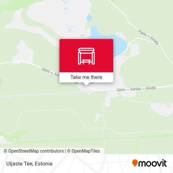 Карта Uljaste Tee