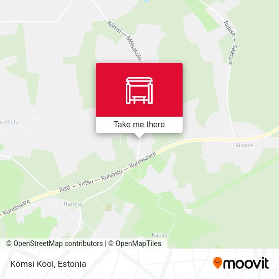 Карта Kõmsi Kool
